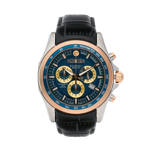 Zegarek ROAMER - Rockshell Mark III Chrono 220837 48 45 02 Silver/Gold/Black Roamer okazja eobuwie.pl