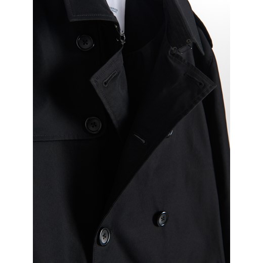 Reserved - Płaszcz z paskiem - Czarny Reserved M Reserved