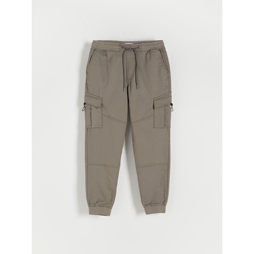 Reserved - Spodnie jogger cargo - Szary Reserved S Reserved