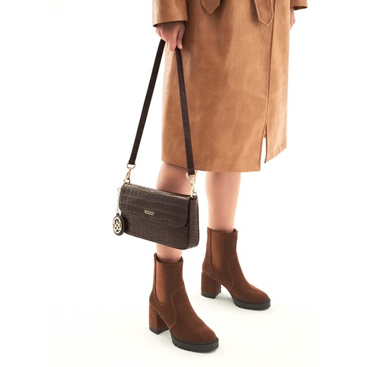 Brązowe botki damskie Kazar 41 Kazar