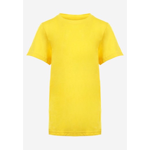 Żółta Koszulka Acseasi ze sklepu Born2be Odzież w kategorii T-shirty chłopięce - zdjęcie 142550308