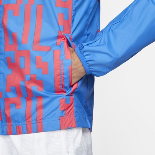 Męska kurtka piłkarska FC Barcelona AWF - Niebieski Nike M Nike poland
