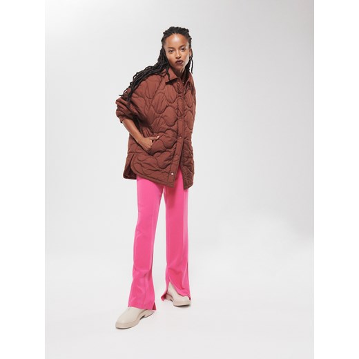 Reserved - Pikowana kurtka - Bordowy Reserved S Reserved
