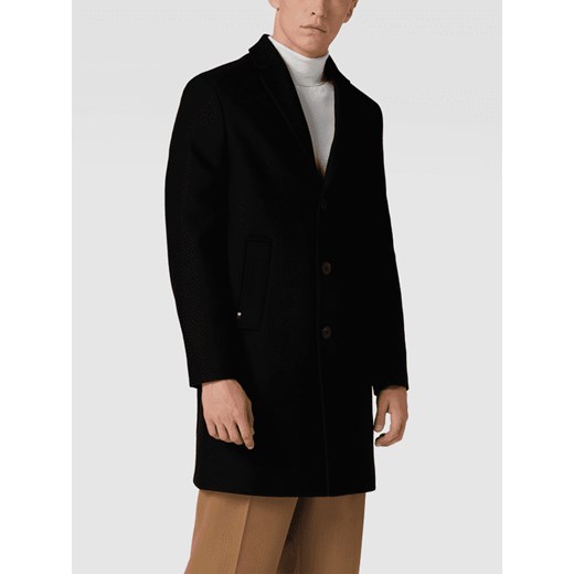 Płaszcz z detalem z logo model ‘DRESSED CASUAL WOOL MIX’ Tommy Hilfiger L Peek&Cloppenburg 