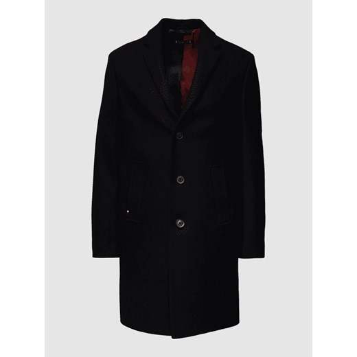 Płaszcz z detalem z logo model ‘DRESSED CASUAL WOOL MIX’ Tommy Hilfiger S Peek&Cloppenburg 