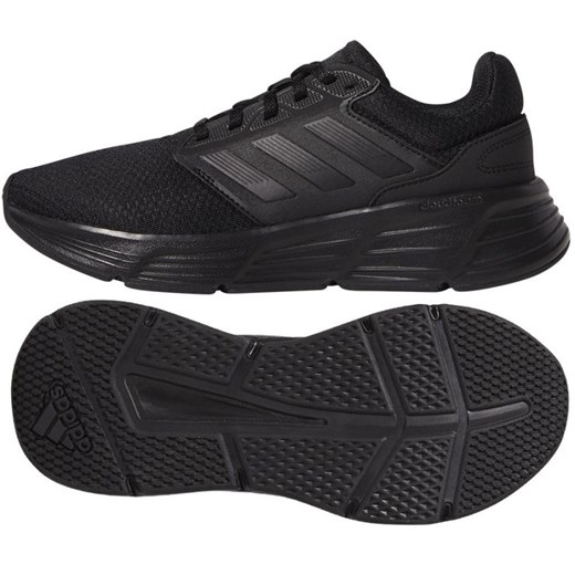 Buty do biegania adidas Galaxy 6 W GW4131 czarne ze sklepu ButyModne.pl w kategorii Buty sportowe damskie - zdjęcie 142593516