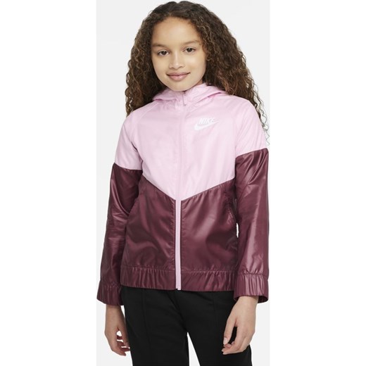 Kurtka dla dużych dzieci (dziewcząt) Nike Sportswear Windrunner - Różowy Nike M Nike poland