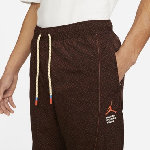 Męskie spodnie z tkaniny Jordan x Maison Château Rouge - Brązowy Jordan XL Nike poland