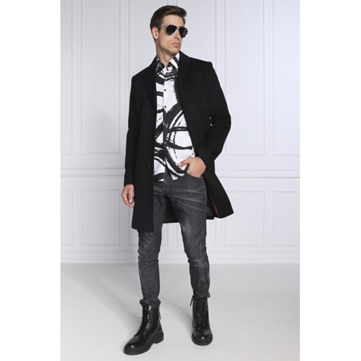 HUGO Wełniany płaszcz Malte2241 | z dodatkiem kaszmiru 56 Gomez Fashion Store