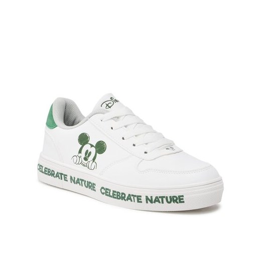 Buty sportowe dziecięce Mickey&Friends wiązane białe w nadruki 
