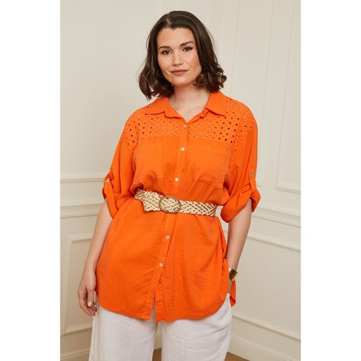 Tunika w kolorze pomarańczowym Curvy Lady 40/42 wyprzedaż Limango Polska