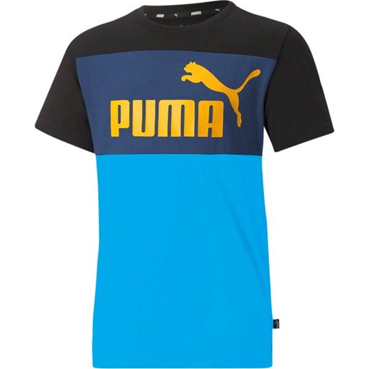 Koszulka juniorska ESS+ Colorblock Tee B Puma Puma 140cm SPORT-SHOP.pl