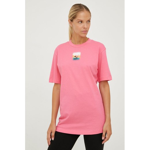 Puma t-shirt bawełniany kolor różowy Puma L ANSWEAR.com
