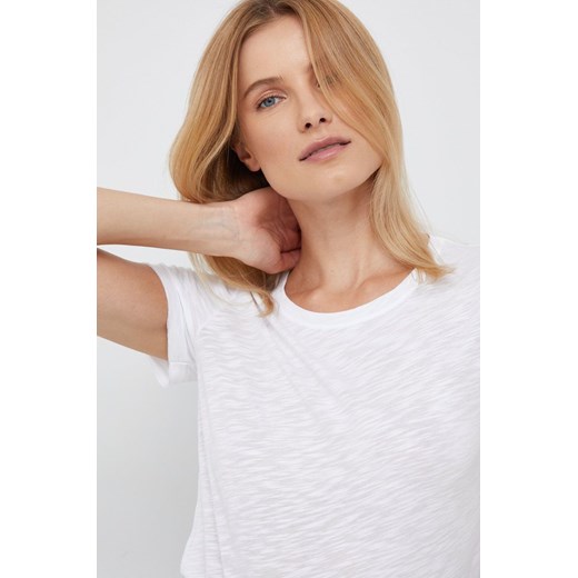 Sisley t-shirt damski kolor biały ze sklepu ANSWEAR.com w kategorii Bluzki damskie - zdjęcie 142657325
