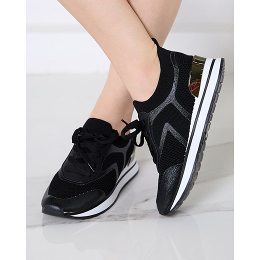 Sportowe buty damskie w kolorze czarnym Cuopi- Obuwie Royalfashion.pl 39 royalfashion.pl