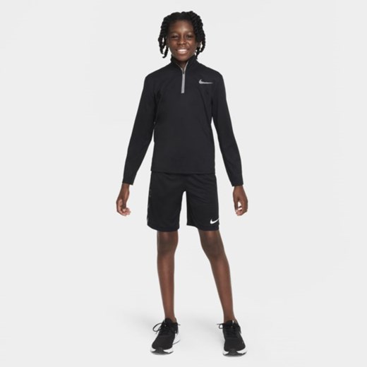 Koszulka treningowa z zamkiem 1/4 dla dużych dzieci (chłopców) Nike Dri-FIT Nike L Nike poland