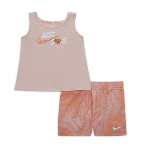 Zestaw koszulka bez rękawów i spodenki dla niemowląt (12–24 M) Nike - Różowy Nike 18 Nike poland
