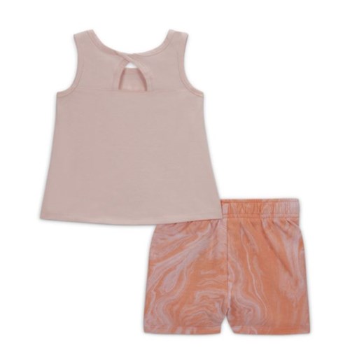 Zestaw koszulka bez rękawów i spodenki dla niemowląt (12–24 M) Nike - Różowy Nike 44.5 Nike poland