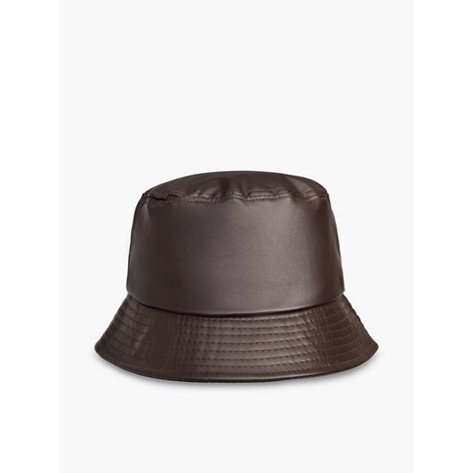 Cropp - Brązowy kapelusz bucket hat - Brązowy Cropp Uniwersalny Cropp