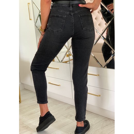 Spodnie jeansowe czarne R-5160 Fason M Sklep Fason