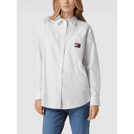 Bluzka koszulowa z naszywką z logo model ‘Boyfriend’ Tommy Jeans S Peek&Cloppenburg 