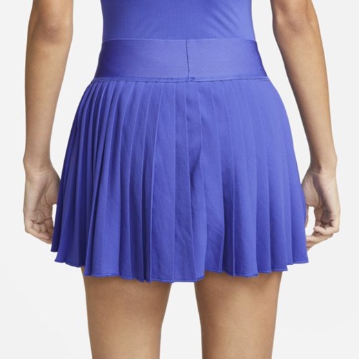 Damska plisowana spódnica tenisowa NikeCourt Dri-FIT Advantage - Niebieski Nike S Nike poland