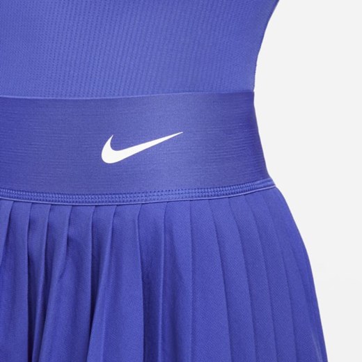 Damska plisowana spódnica tenisowa NikeCourt Dri-FIT Advantage - Niebieski Nike L Nike poland