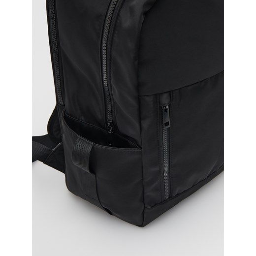 Reserved - Plecak z gładkiego materiału - Czarny Reserved ONE SIZE Reserved