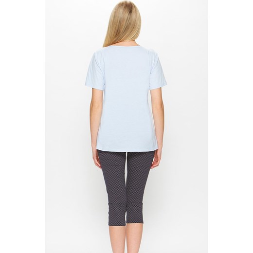 67/5-46m/016a774 piżama damska, Kolor błękit-grafit, Rozmiar XL, Miss Fabio ze sklepu Intymna w kategorii Piżamy damskie - zdjęcie 142757218