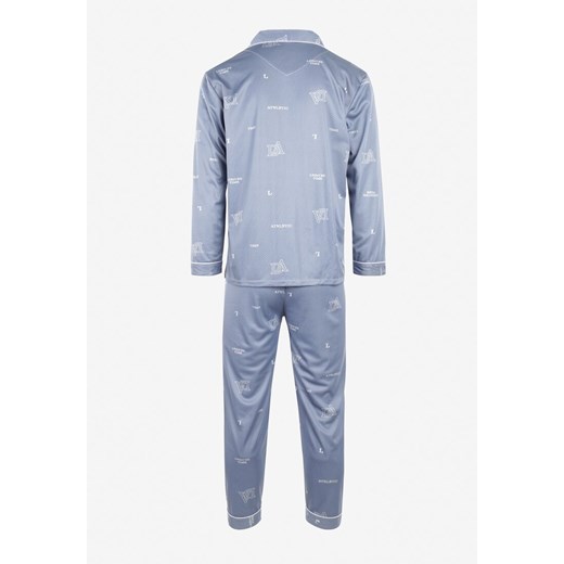 Niebieska 2-częściowa Piżama Naanti XL Born2be Odzież