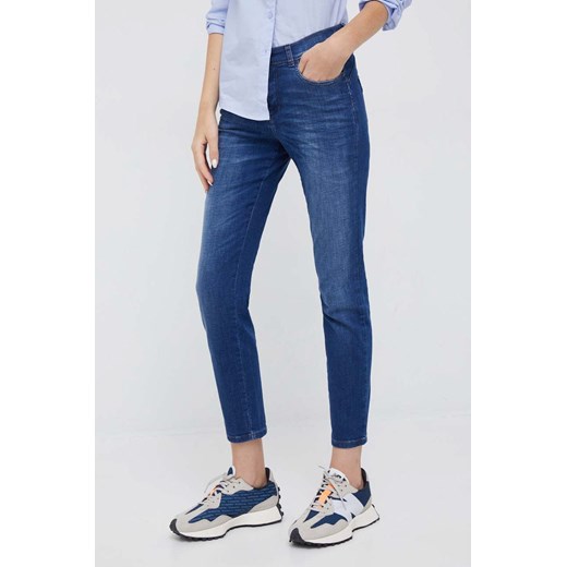 Sisley jeansy damskie high waist ze sklepu ANSWEAR.com w kategorii Jeansy damskie - zdjęcie 142758546
