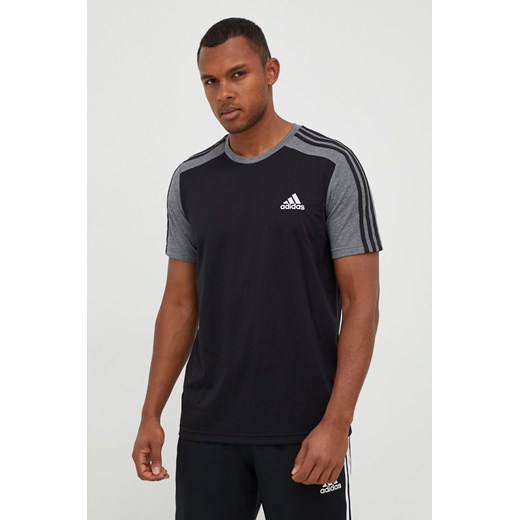 adidas t-shirt męski kolor czarny gładki XL ANSWEAR.com