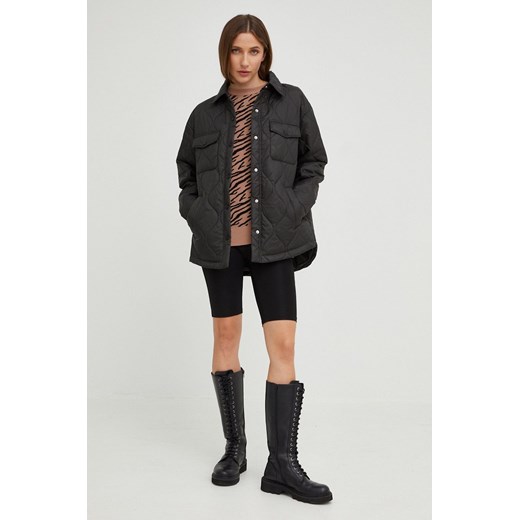 Answear Lab kurtka damska kolor czarny przejściowa oversize Answear Lab XS ANSWEAR.com