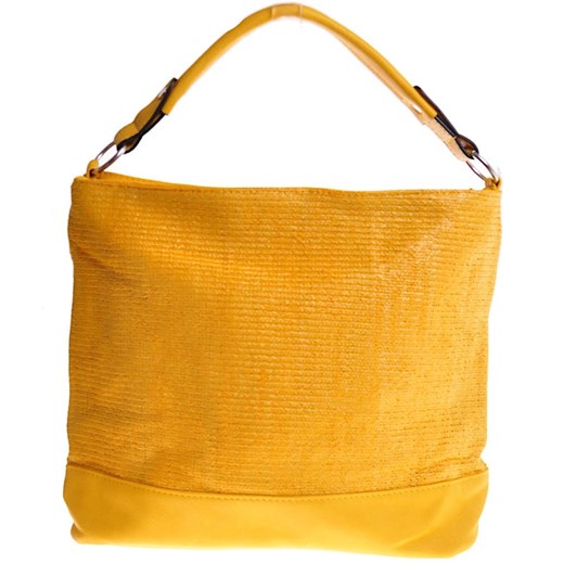 Żółta torebka damska Shoper Bag /H2-K42 TB307 S199/ Pantofelek24 Duża ( mieszcząca A4) okazja Pantofelek24.pl Jacek Włodarczyk