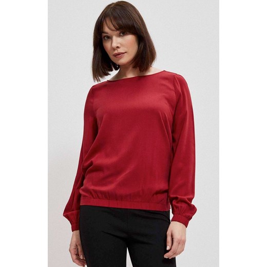 Wiskozowa bluzka 3900, Kolor czerwony, Rozmiar XS, Moodo ze sklepu Primodo w kategorii Bluzki damskie - zdjęcie 142783366