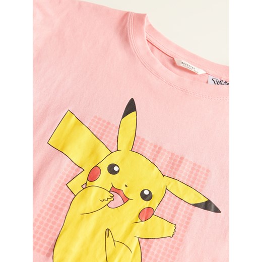 Reserved - T-shirt Pokémon - Różowy Reserved 116 Reserved