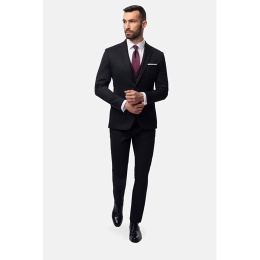 Elagancki czarny garnitur Avingo 315 super slim fit Recman 176/108/98 Eye For Fashion