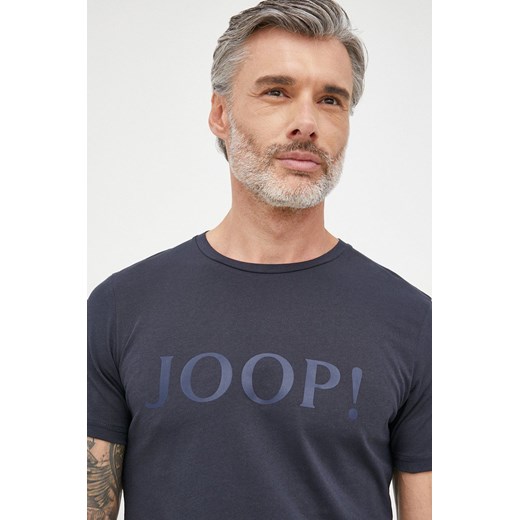 Joop! t-shirt bawełniany kolor granatowy gładki Joop! M ANSWEAR.com