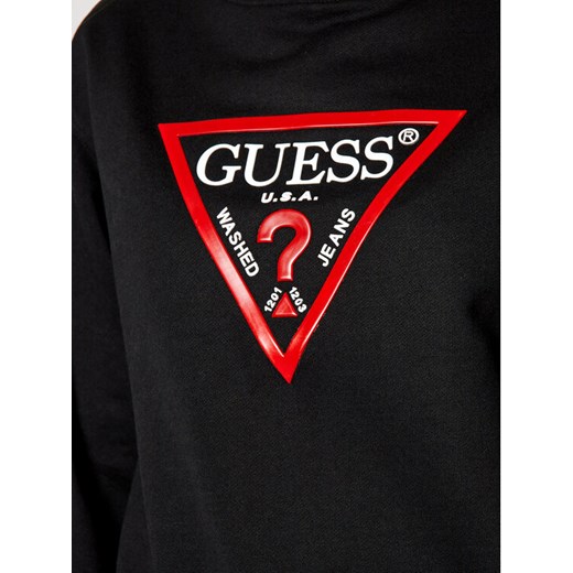 Guess Bluza Vinyl Triangle Fleece W0BQ05 K8800 Czarny Relaxed Fit Guess S MODIVO promocyjna cena