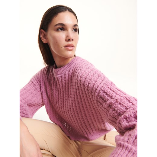Reserved - Sweter o strukturalnym splocie - Reserved M Reserved