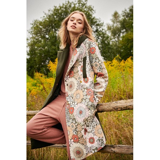 Płaszcz z łączonych tkanin Boho Meadow, S Naoko S NAOKO
