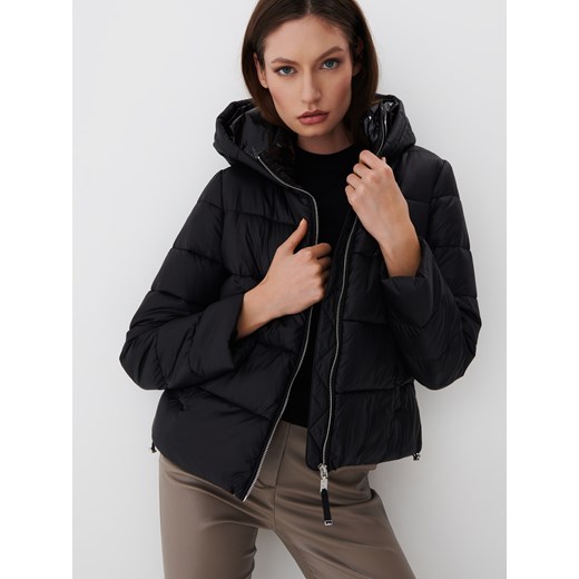 Mohito - Czarna kótka kurtka - Czarny Mohito 32 Mohito