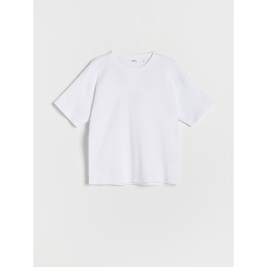 Reserved - Bawełniany t-shirt - Biały Reserved 164 Reserved