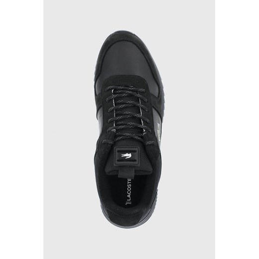 Buty sportowe męskie czarne Lacoste sznurowane