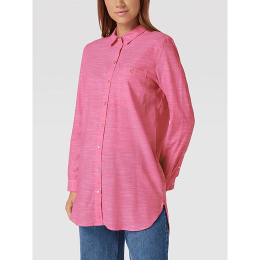 Bluzka koszulowa z kieszenią na piersi model ‘Solid’ Montego 52 Peek&Cloppenburg 