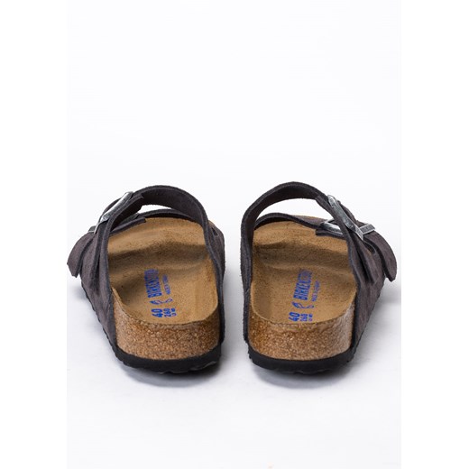 Klapki damskie szare Birkenstock Arizona VL SFB Velvet Gray 39 Sneaker Peeker