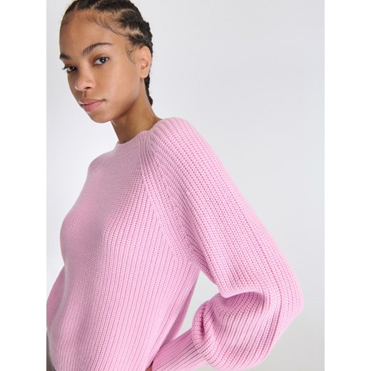 Reserved - Gładki sweter - Różowy Reserved L Reserved