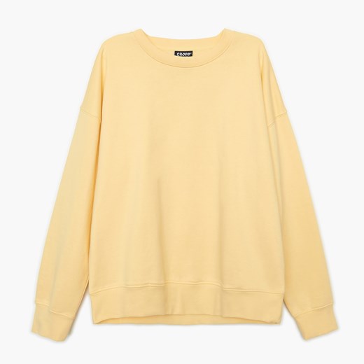 Cropp - Gładka bluza - Żółty Cropp S promocyjna cena Cropp