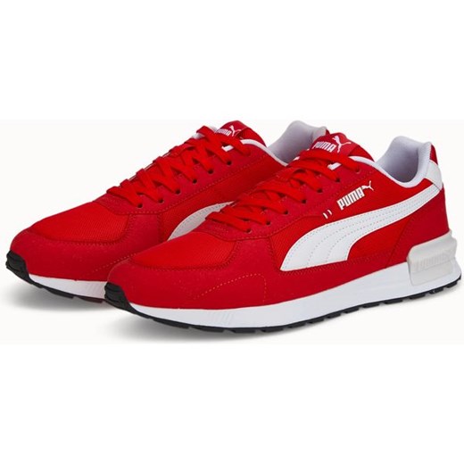 Czerwone buty sportowe męskie Puma sznurowane 
