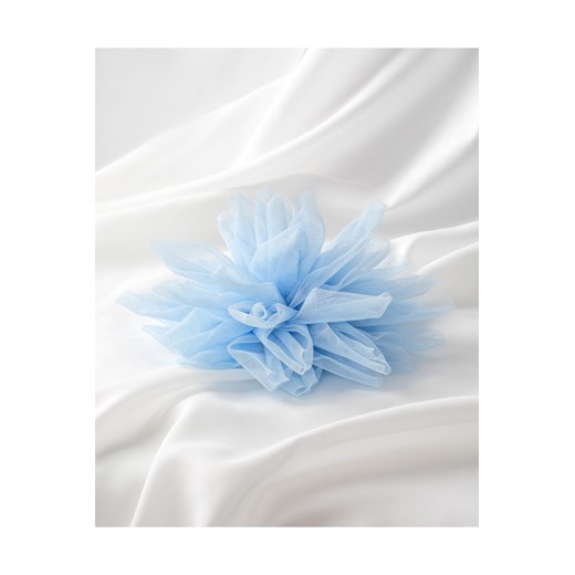 Błękitna broszka kwiat, rozmiary: - o/s Vissavi O/s VISSAVI